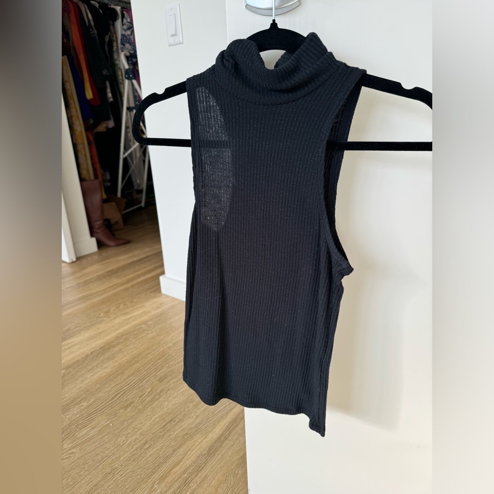 Abercrombie Sheer(ish) Black Sweater Tank